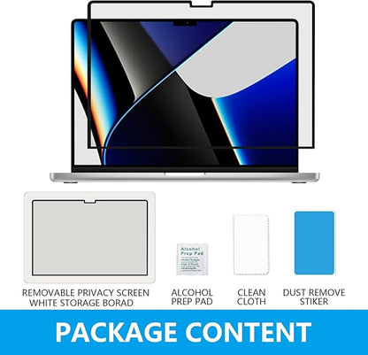 FILMEXT Macbook Pro 16 inch Privacy Screen Protector (M4 M3 M2 Max/Pro M1, A3186 A3403 A2485 A2991 A2780),Bubble Free Privacy Screen for Macbook pro 16.2 2025-2021 Eye Care/Anti-Glare Filter