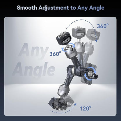 SMALLRIG 7" Rosette Magic Arm, Camera Monitor Mount, Articulating Arm with 1/4"-20 Screws and Anti-Twist Pins, Max Load Capacity 3.5kg Friction Arm, for Cameras, Monitors, LED Lights and Phones