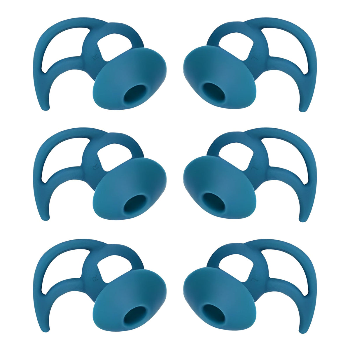 CYADCI Silicone Earbud Tips 3 Pairs SML Soft and Comfortable Noise Isolation Replacement Blue Ear Tips Compatible with Bose QuietComfort and Sport Earbuds