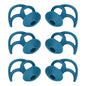 CYADCI Silicone Earbud Tips 3 Pairs SML Soft and Comfortable Noise Isolation Replacement Blue Ear Tips Compatible with Bose QuietComfort and Sport Earbuds