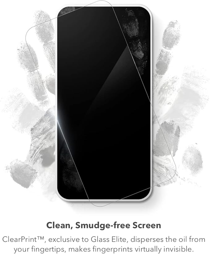 ZAGG Invisible Shield Glass Elite VisionGuard Screen Protector for Apple iPhone 14 Pro Max - 5X Stronger, Blue-Light Protection, Anti-Fingerprint Technology, Easy to Install