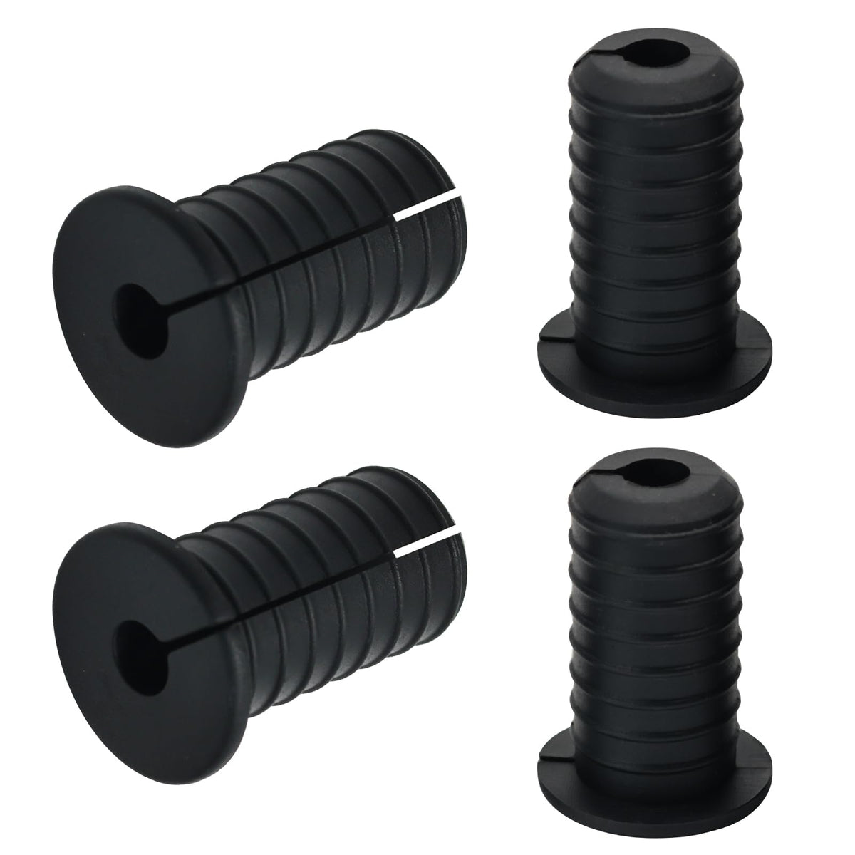 EASYEAH 2pc Black Starlink Cable Grommets 1" Silicone Wire Hole Grommet