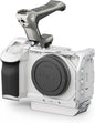 Tilta Full Camera Cage for ZV-E1 Lightweight Kit | Includes Full Cage, Top Handle, 1/4"-20" to NATO Adapter | Cold Shoe, NATO Rail, M3 and 1/4"-20 Threads Mounts | Silver