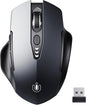 Uineer Wireless Mouse, 2.4GHz Rechargeable Computer Mouse, Battery Display