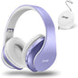 ZIHNIC Bluetooth Headphones Over-Ear, Foldable Wireless and Wired Stereo Headset Micro SD/TF, FM for Cell Phone,PC,Soft Earmuffs &Light Weight for Prolonged Wearing (Black)