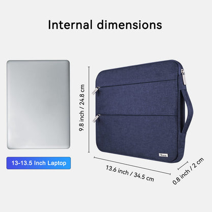 Voova 13.3-13 Inch Laptop Sleeve, MacBook Case，Laptop Case,Blue