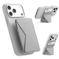 MOFT Magnetic Wallet Stand Compatible with iPhone 18/17/16/15/14/13 Series, Angle Adjustment Magsafe Compatible MOVAS Phone Stand,Clay