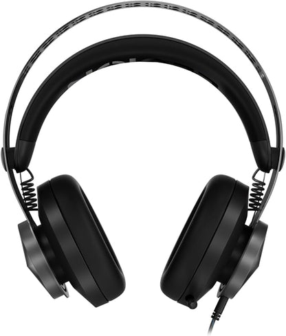 Lenovo Legion H500 PRO 7.1 Surround Sound Gaming Headset, Noise-Cancelling Mic, Memory Foam & PU Leather Earcups, Stainless Steel Headband, PC, PS4, Xbox One, Nintendo Switch, GXD0T69864, Black