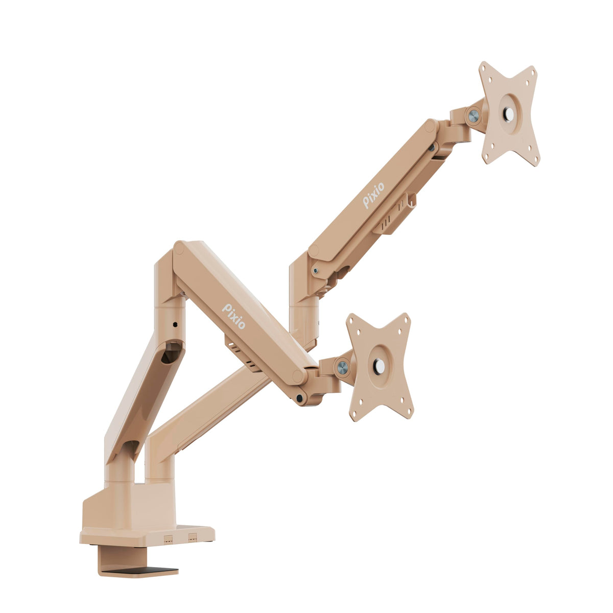 Pixio PS1D Wave Blue Dual Monitor Arm Stand Desk Mount - Fits up to 32 inches Monitors and up to 19.8lbs. VESA Compatibility and Integrated Cable Management