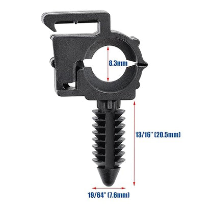 OAUTOO 20pcs 7mm (9/32”) Hole Wire Loom Routing Clip for GM 12040984