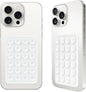 Giumel 2PCS Silicone Suction Phone Case Mount,Non Slip Suction Cup, Hands-Free Phone Accessories Holder for Selfies and Videos,Silicone Adhesive Stand Sticky for Cell Phone Rose red