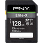 PNY 256GB Elite-X C10 U3 V30 SDXC Flash Memory Card, UHS-I, 4K UHD