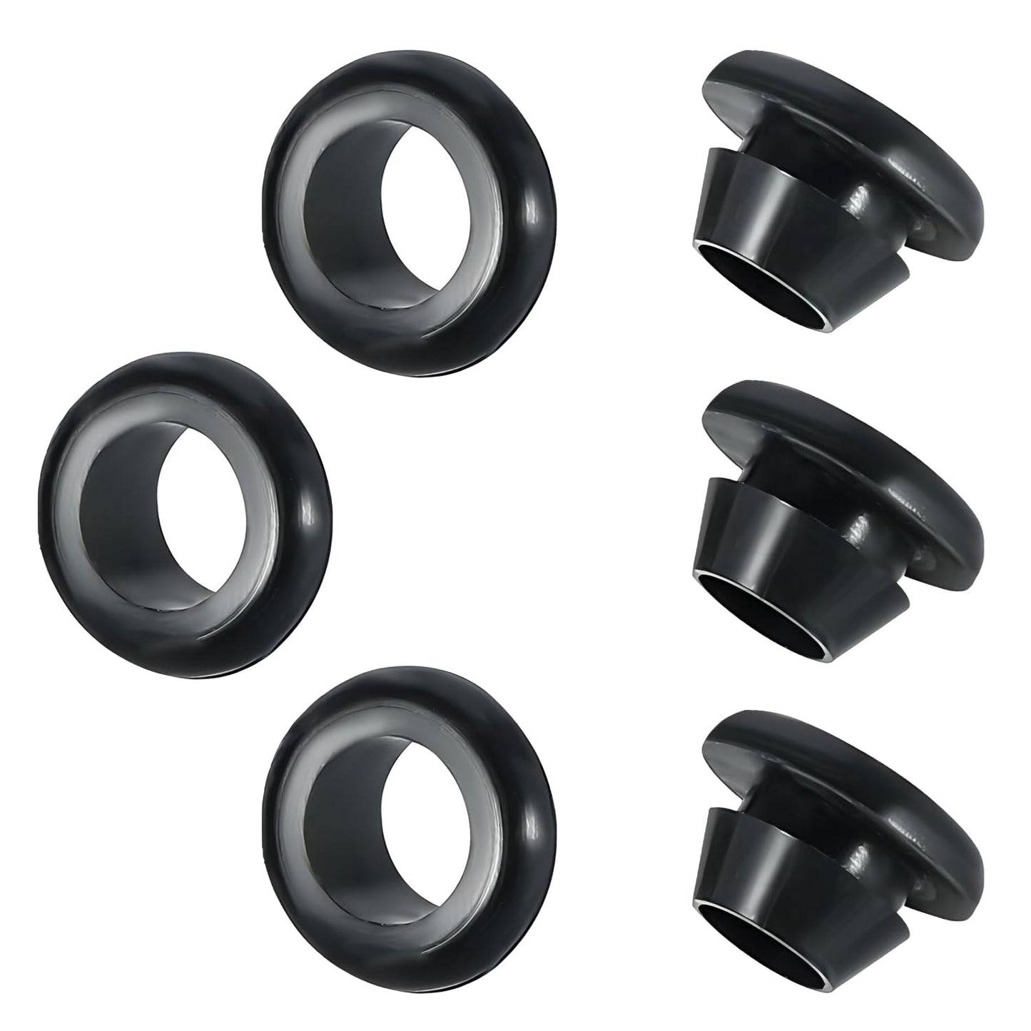 Qrity 20 PCS Rubber Grommets Cable Railing, Car Grommet, Cable Railing Protective Sleeves for Metal Posts, ID 10mm Mount Dia 12mm