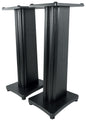 Rockville SS28B Black Wood Grain 28" Solid Home Speaker Stands Pair