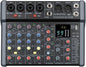A-Series Professional Mixer for Recording DJ Stage Karaoke Music Application w/ 99 DSP Effect USB Drive for Computer Recording Input, XLR Microphone Jack, 48V Power for Professional (8-Channel)
