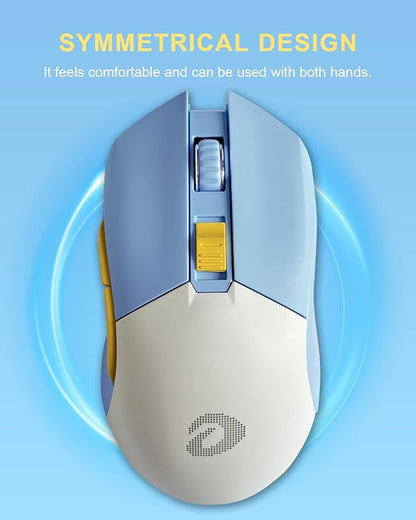 DAREU Wireless Wired Gaming Mouse Dual-Mode Rechargeable 7 Programmable Buttons,10K DPI,RGB and 7 Adjustable DPI Levels up to [150IPS] [1000Hz Polling Rate] for PC Notebook Mac