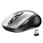 Wireless Mouse Ergonomic, Side Buttons Mouse, 2400 DPI, Silent and Anti Slip Roller Cordless Mice, 2.4Ghz with USB Receiver, 6 Buttons, Suitable for Laptop PC Chromebook and Windows 11/10/7 - Black