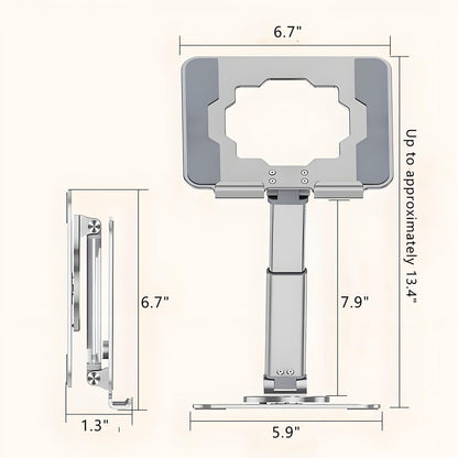 GuaziV 360° Adjustable Tablet Stand - Ergonomic Foldable Holder for iPad 10.2-12.9”, Kindle, Phones 4-13”, Anti-Slip Desktop Mount for Work, Cooking, Gaming & Reading