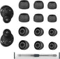 6 Pairs Replacement Eartips for Samsung Galaxy Buds Pro Headphones, Silicone Tips Earbuds Eartips Set, L/M/S Earplug Replacement Accessories (Black, with Pen)