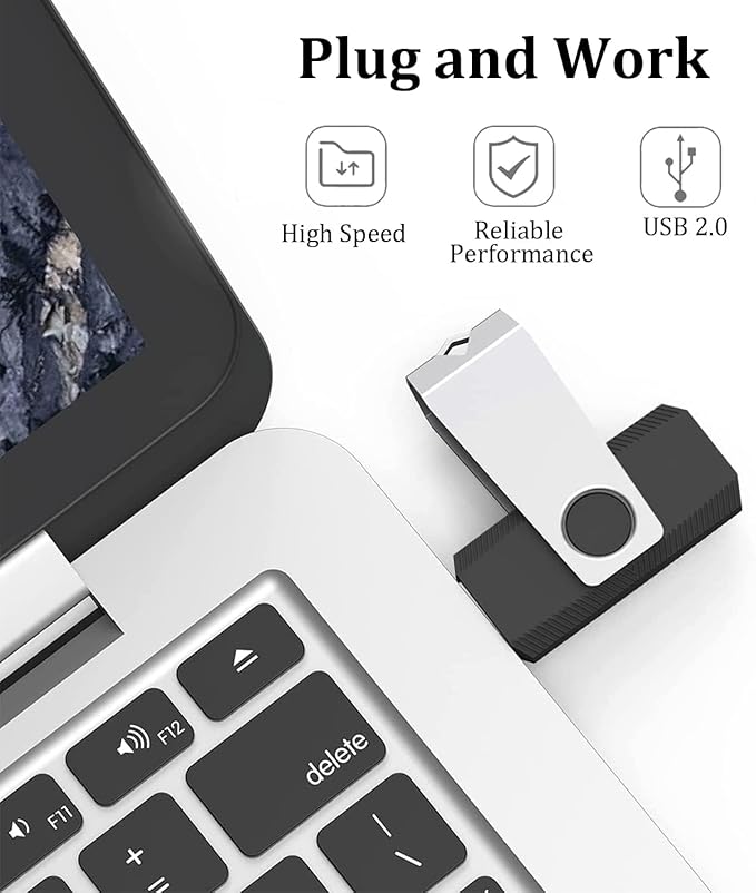 1GB Flash Drives 100 Pack, Wooolken USB 2.0 Thumb Drive with Lanyards Bulk USB Drive Pen Drives for Weddings,Office, School, Data Storage Backup