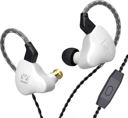 YINYOO KBEAR KS1 Bass Earbuds, Wired Earbuds in Ear Monitor, Clear Sound Headphones, Vocals Forwards High Resolution Noise Canceling Earphones, Dual Magnectic Circuit Dynamic Tangle-Free Cable