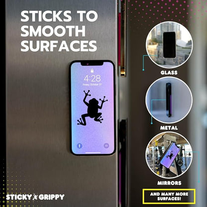 Suction Phone Case Mount, Sillicon Adhesive Phone Accessory for iPhone and Android, Hands-Free Fidget Toy Mirror Shower Phone Holder, Tiktok Videos and Selfies (Translucent)