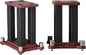 A Pair of Universal Speaker Stands, Heavy Duty Speaker Stands Holds Bookshelf Speaker Satellite Speaker Large Speaker, Vibration-Absorbing MDF Design, Holds 88lbs Speaker (Teak, 40cm/15.7in)