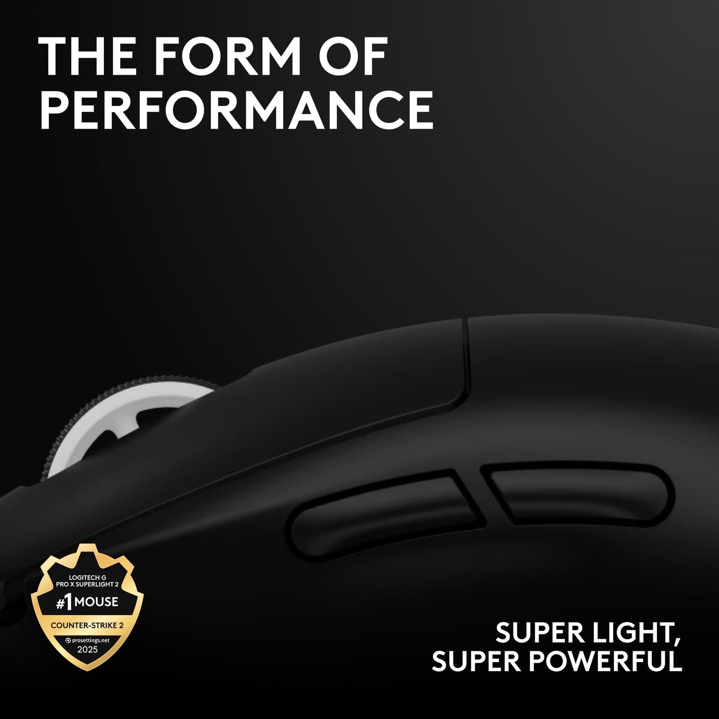 Logitech G PRO X Superlight 2 Wireless Gaming Mouse - Black