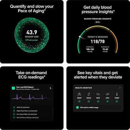 WHOOP – 12-Month Membership – 5.0 Health and Fitness Wearable – 24/7 Activity Tracker