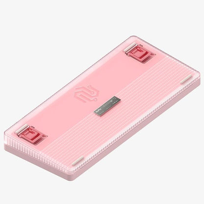 nuphy Halo75 V2 Mechancial Gaming Kyeboard,75% Wireless Hot Swappable Bluetooth Keyboard,83 Kyes RGB Backlit Keyboard,Support Bluetooth/2.4GHz/USB-C (Pink, Lemon (55gf))