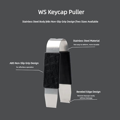 MELETRIX WS Keycap Puller, Metal Keycap Remover Key Cap Removal Tool for Mechanical Keyboard Removing Fixing Tools 1U Size (S)