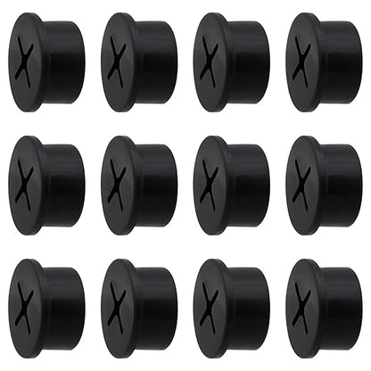 Desk Grommet, 3/4 Inch Flexible Rubber Grommets, Silicone Cable Cord Grommet Wire Hole Cover for Desk, Table and Other Furnitures(12Pack)