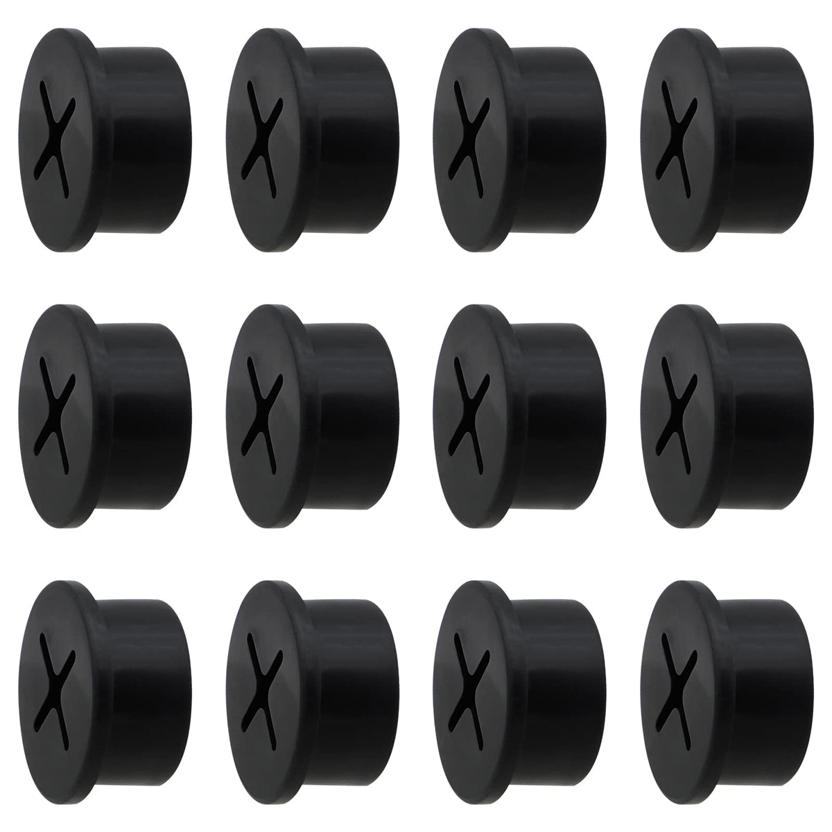 1.5 Inch(38mm) Desk Grommet,13 Pieces Cable Grommet, Desk Hole Cover for Cables with Hole Saw,Plastic Cable Cord Wire Hole Cover for Desk, Table,Cabinet,Countertop and Other Furniture(Whitek)