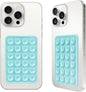 2PCS Silicone Suction Phone Case Mount,Non Slip Suction Cup, Hands-Free Phone Accessories Holder for Selfies and Videos,Silicone Adhesive Stand Sticky for iPhone Baby Blue