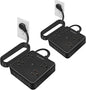 Surge Protector Power Strip 15 ft Cord,Long Power Strip with 4 Widely Outlets, Thin Extension Cord with 3 USB Ports(1 USB C Port),Slim Desk Charging Station,Black(2 Pack)