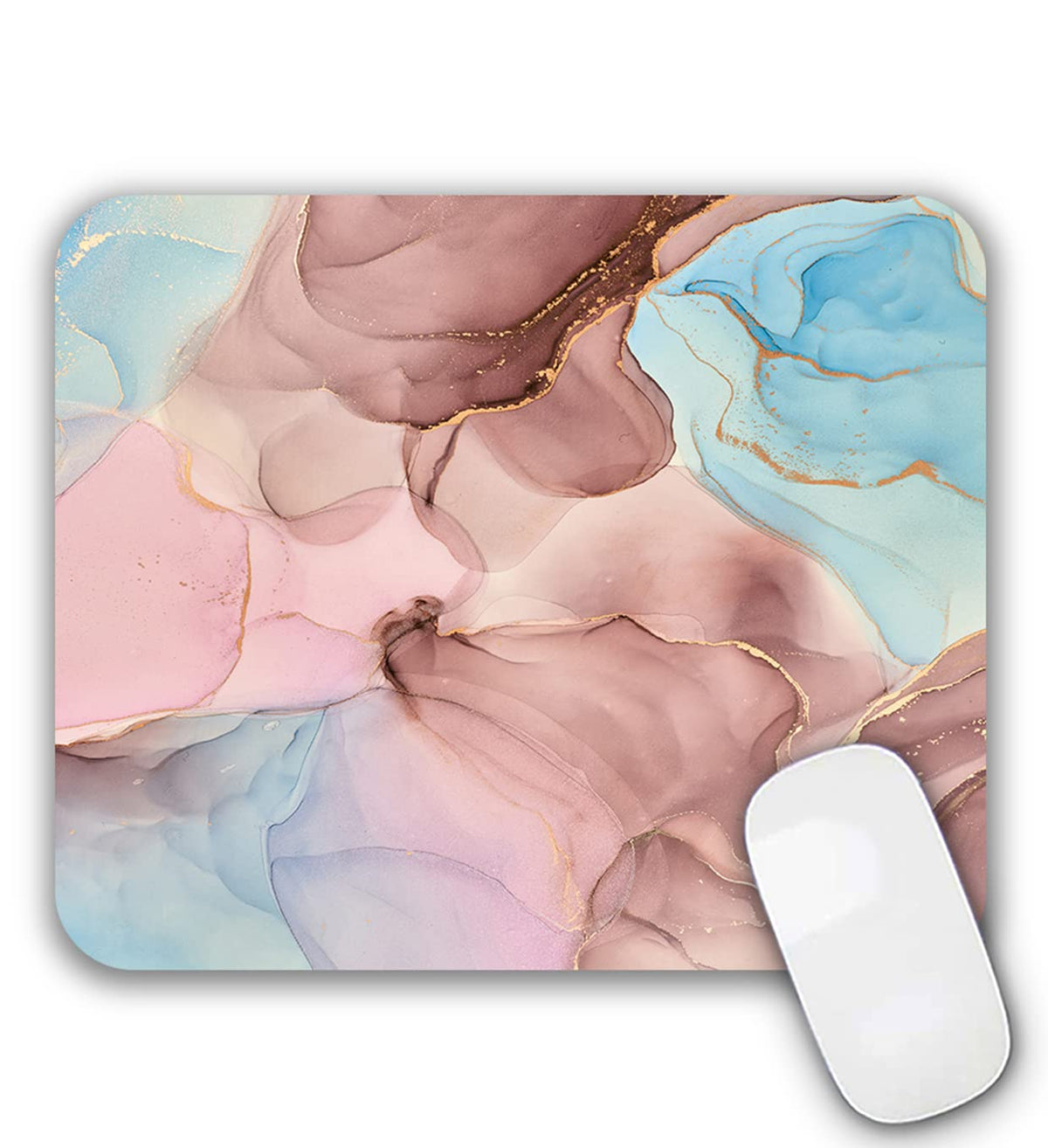 Small Mouse Pad Mouse Mat for Desk Laptop Computer(Leaf)