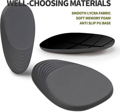 Hokafenle Ergonomic Mouse Pad Wrist Support, Terraced Slope Carpal Tunnel Wrist Pad for Mouse with Unibody Memory Foam, Wrist Rest Pain Relief Mousepad (Dark Grey, 11.8x7.9 in)