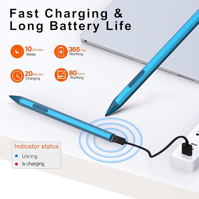 ASUS Stylus Pen for Transformer/Zenbook/Vivobook Flip/Notebook Touchscreen Laptop Tablet - Rechargeable, 4096 Pressure Sensitivity, Microsoft MPP Protocol, Blue