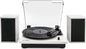 Victrola Montauk Vinyl Record Player, White Wood Finish, 3-Speed Belt Driven Turntable with Stereo Bluetooth Speaker Pair, RCA Output and 3.5mm Headphone Jack, Removable Dust Cover