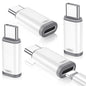 Temdan Not for Audio/OTG [4 Pack Lightning to USB C Adapter]-White