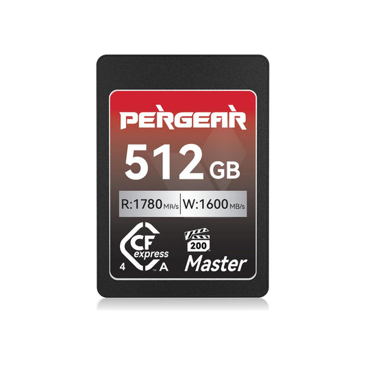 Pergear 512GB CFexpress 4.0 Type A Memory Card VPG200, Up to 1780MB/s Read Speed & 1600MB/s Write Speed for 4K 120P, 8K 30P Video Recording(Master Series), Compatible for Sony Alpha & FX Cameras