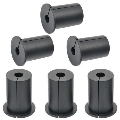EASYEAH 2pc Black Starlink Cable Grommets 1" Silicone Wire Hole Grommet