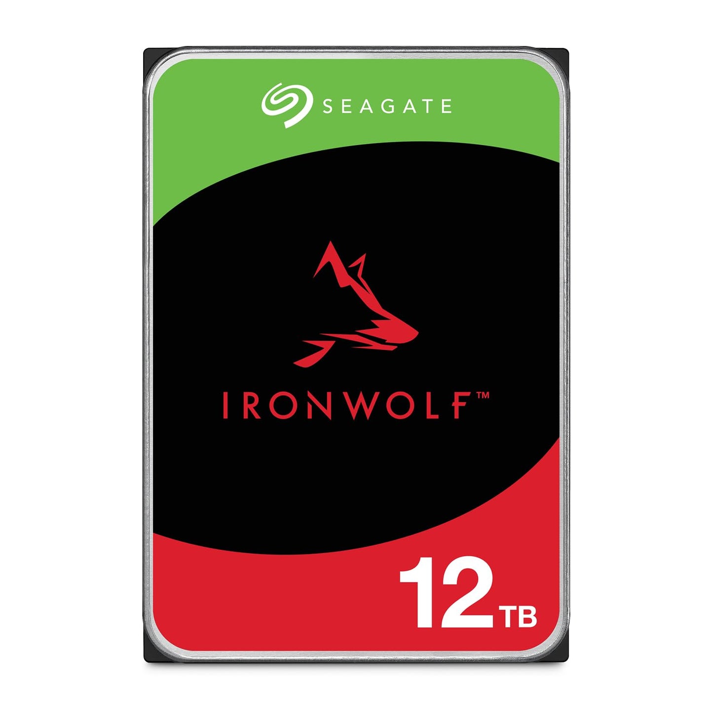 Seagate IronWolf 12TB, Interne Harde Schijf, voor NAS RAID, NAS, 3.5", SATA 6 GB/s, 7200 RPM, 265 MB cache, FFP, Data Rescue Service (ST12000VNZ008)