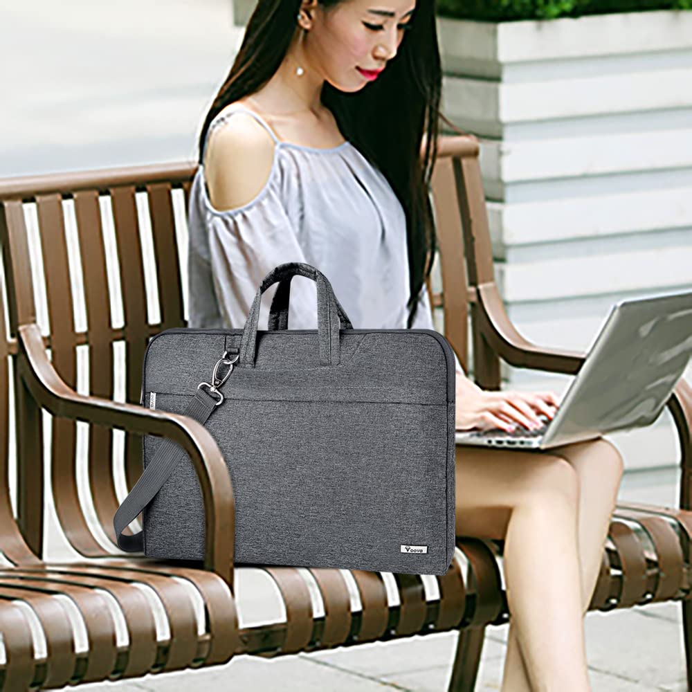 Voova 13.3-13 Inch Laptop Sleeve with Handle, MacBook Sleeve, Gray