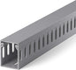 94.5in(6X L15.7in) Professional Server Rack Cable Management Raceway, H1.6in x W1.2in Cable Raceway Kit, Electrically Safe PVC Open Slot Wire Raceway for Under Desk/Computer/Network Cords, Grey