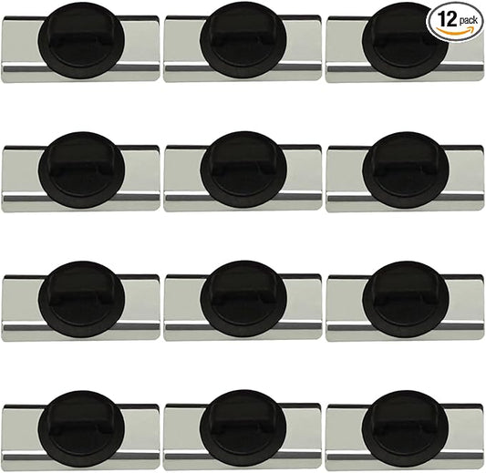 Magnet Zip Tie Mount Magnetic Zip Ties Mount Holder Strong 1-Second Magnetic Snap Installation Heavy-Duty Waterproof Cable Tie Mounts for Car Boat Workshop Industrial Organizing (12 Piece)