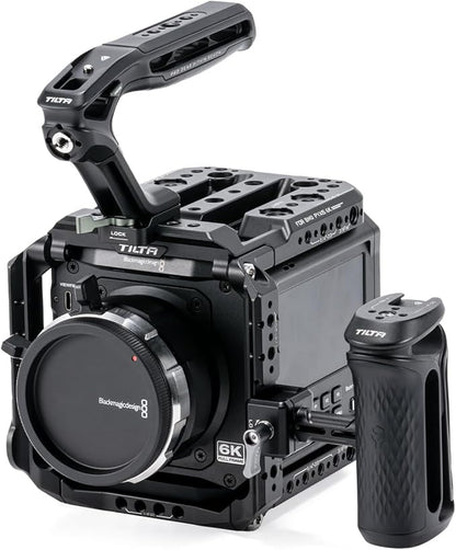 Tilta Camera Cage Base Kit Compatible with Blackmagic Pyxis 6K/ Pyxis 12K| Includes Full Cage, Top Handle, Side Handle, Side Plate, Bottom Plate & Mini Tool | ES-T21-A