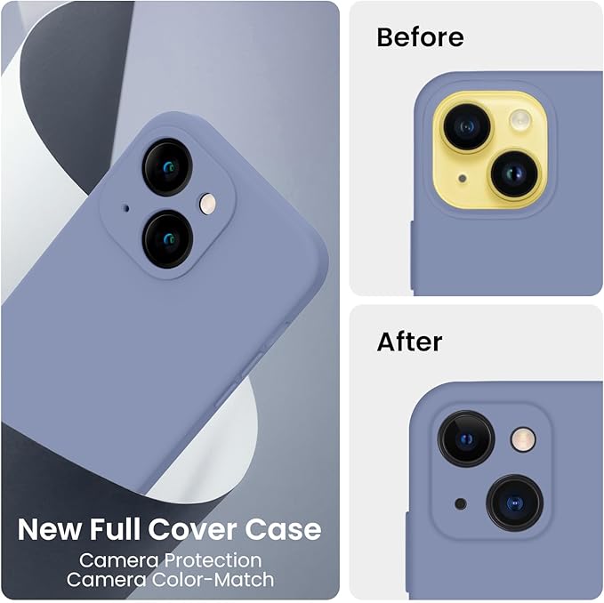 FireNova Designed for iPhone 14 Case, 6.1", Lavender Gray