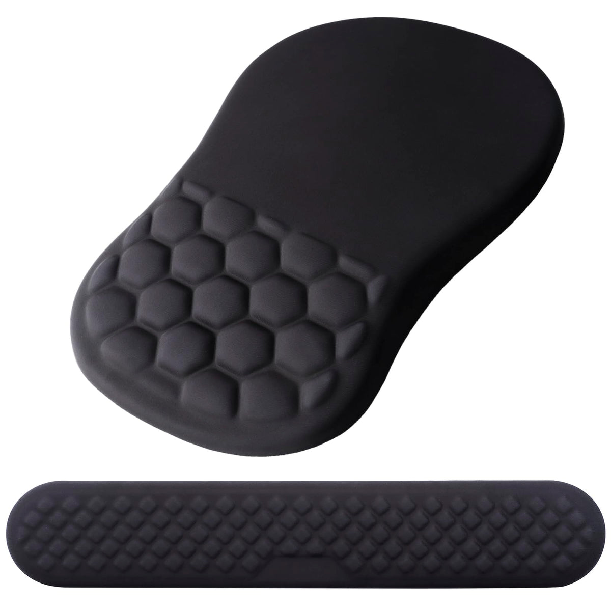 Laokiiy Ergonomic Mouse Pad with Wrist Support and Keyboard Wrist Rest Set