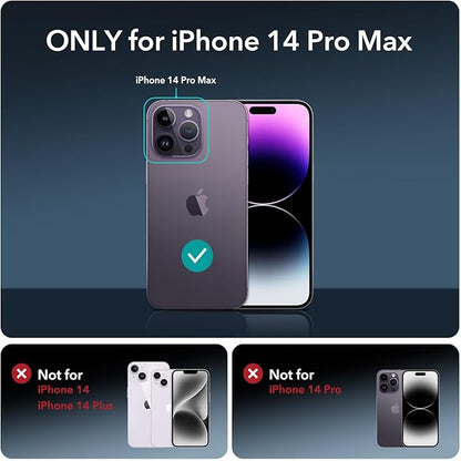 ESR for iPhone 14 Pro Max Screen Protector Set, 3 Tempered-Glass Screen Protectors and 1 Set of Camera Lens Protectors, Smooth Rounded Edges, Full-Coverage Military-Grade Protection, Scratch Resistant